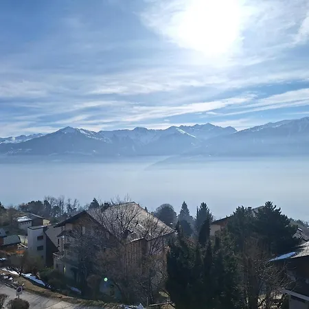 Daire Charming With Great View Ovronnaz